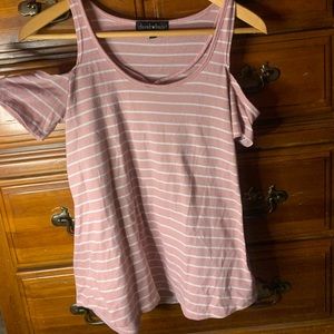 Pink striped top. Only wore a few times.